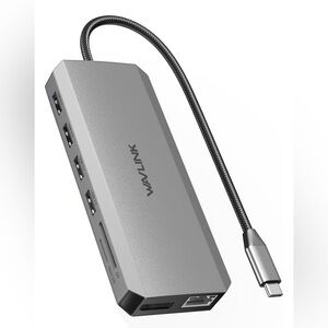 12-in-1 Dual Monitor USB-C Docking Station for Laptops